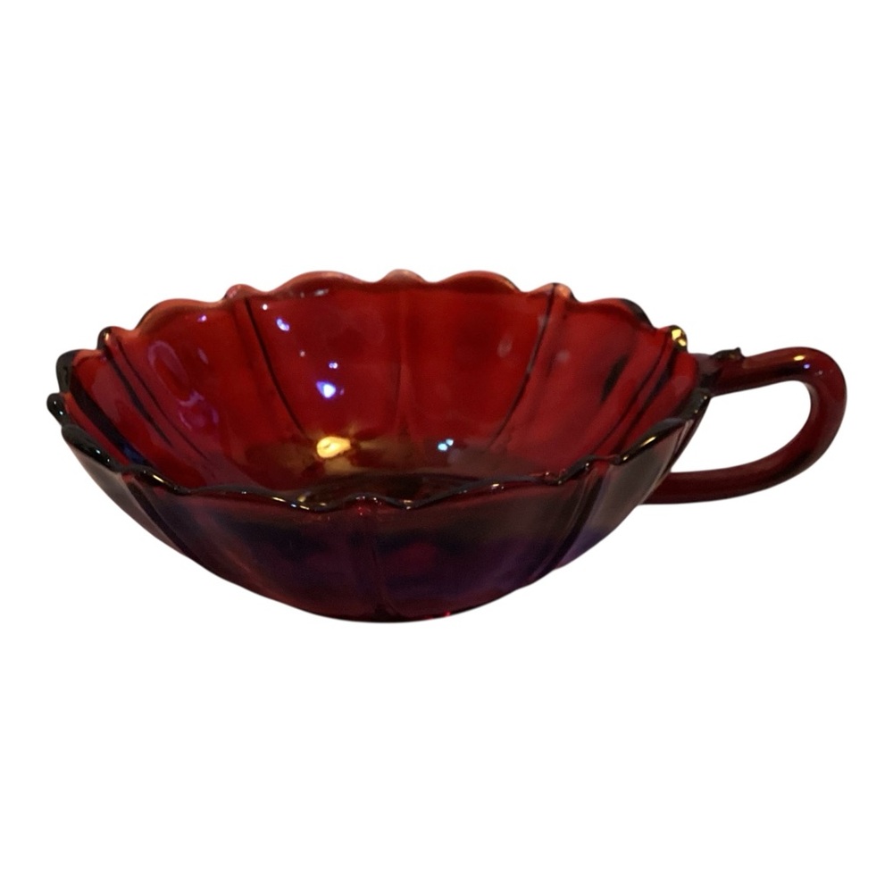 Ruby Red Oyster Glass